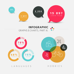 Vector flat design infographic elements