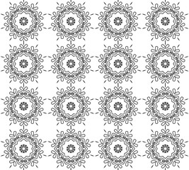 Abstract flowers pattern