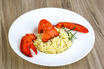 Risotto with lobster
