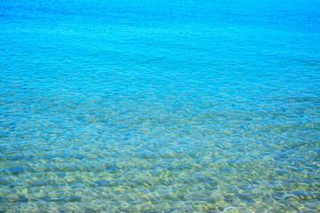 Fototapeta na wymiar turquoise water in Sardinia