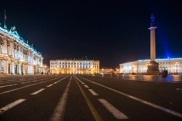 Fototapeta na wymiar Palace Square in Saint Petersburg, Russia. 