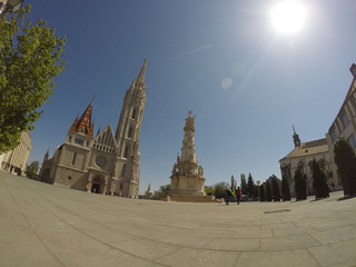 Naklejka premium St. Matthias church in Budapest, Hungary. 