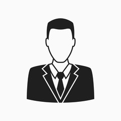 Man in business suit icon