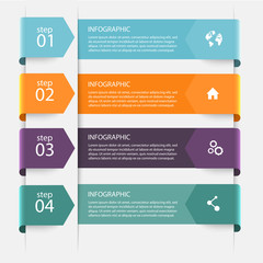 Vector colorful info graphics for your business presentations.