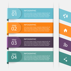 Vector colorful info graphics for your business presentations.