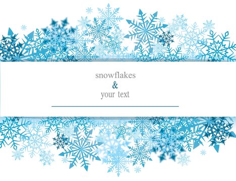 card with snowflakes