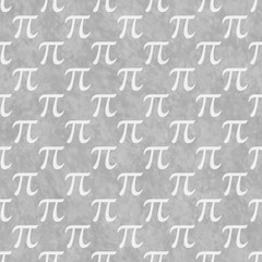 Gray and White Pi Symbol Design Tile Pattern Repeat Background