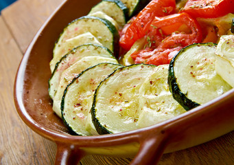 Fırında Kabak Dizme.Turkish cuisine