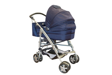 baby carriage isolated on a white background
