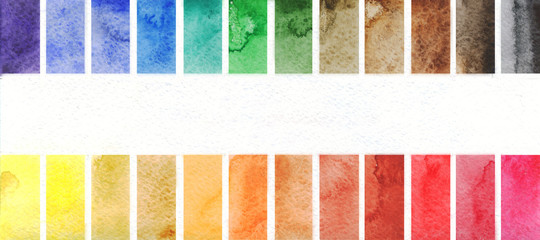 colorful watercolor palette