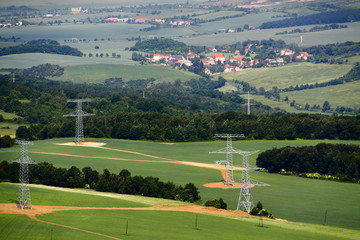 Power line construction