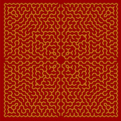 Red Labyrinth. Kids Maze