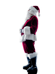 santa claus silhouette isolated