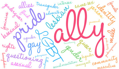 Ally LGBT Word Cloud