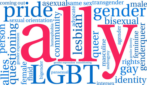 Ally LGBT Word Cloud