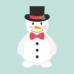 snowman and tie