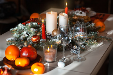 Christmas Decorations and Candles