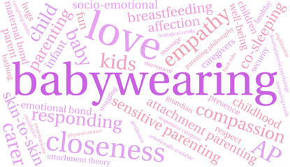 Baby Wearing Word Cloud