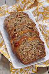Banana bread with pecan