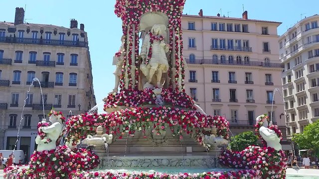 Fontaine des Jacobins in Lyon, France