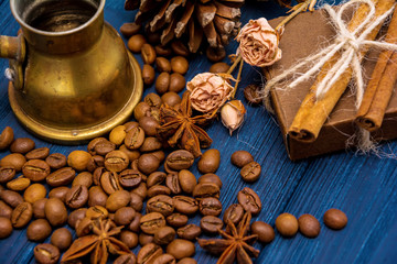 Coffee beans background