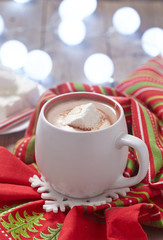 Hot chocolate with marshmallows