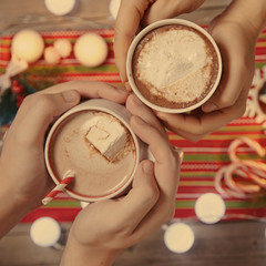 Hot chocolate with marshmallows