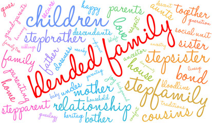 Blended Family Word Cloud