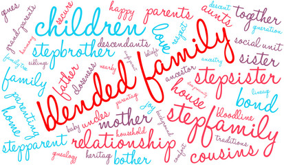 Blended Family Word Cloud