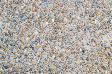 the surface of small stones