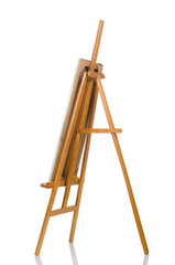 Easel isolated on the white background