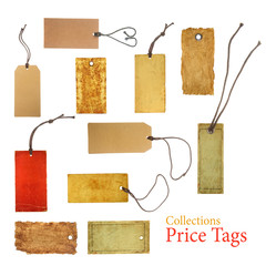 collection paper price tags