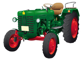 Grüner Traktor © Akusativ