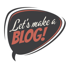 let's make a blog retro speech bubble