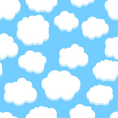 Clouds seamless pattern