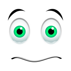 Stunned emoticon sign