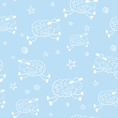 Baby shower cartoon pattern