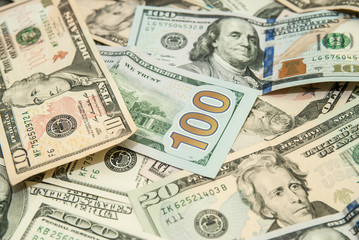 heap of dollars,  USD background texture
