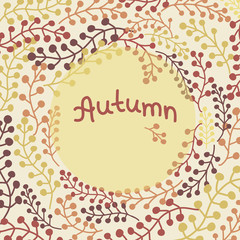 Autumn floral background