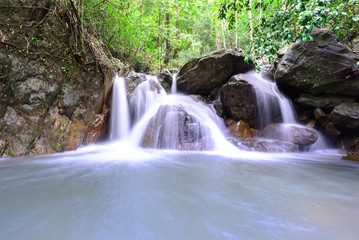 Krok E Dok waterfall in national park, Saraburi Thailand.