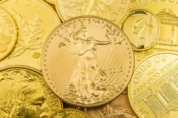 stack of golden coins