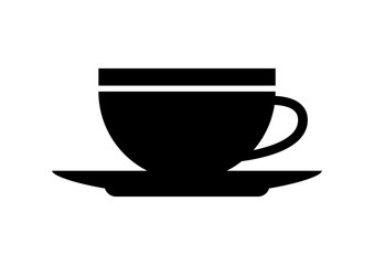 Cup vector icon on white background