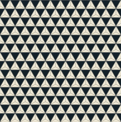 monochrome grid pattern of triangles