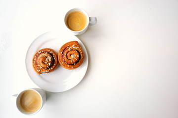 Teatime with coffee and cakes at the cafe / コーヒーとケーキ カフェでティータイム