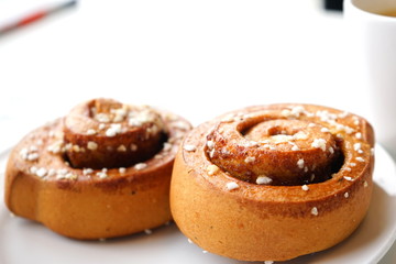 Teatime with coffee and cakes at the cafe / コーヒーとケーキ カフェでティータイム