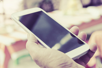 Close up image of People Using a Smart Phone