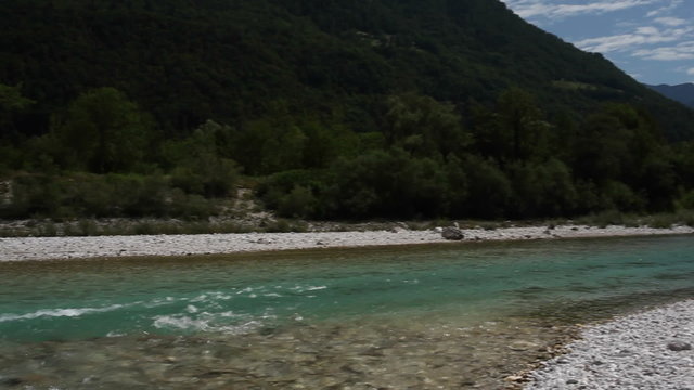 View of the Soca river, Slovenia