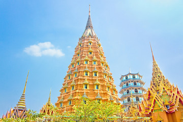 Naklejka premium Bhuddist Pagoda And Temples Travel Place In Thailand