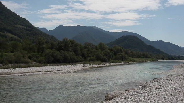 View of the Soca river, Slovenia