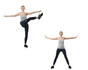 Concept of healthy lifestyle in set